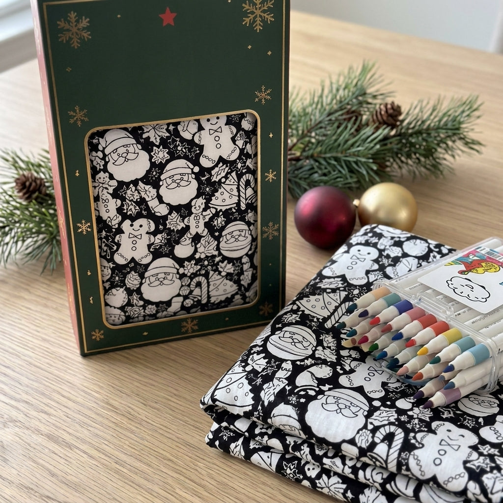 Målarfilt med julmotiv