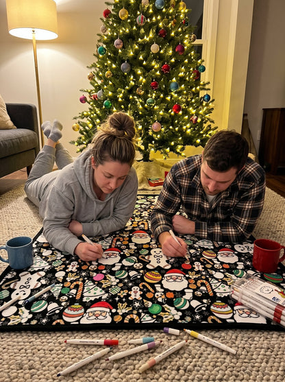 Målarfilt med julmotiv