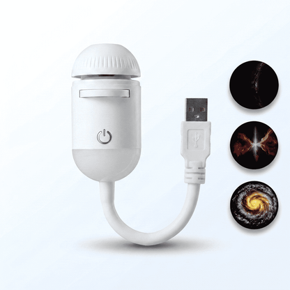 USB Galaxiprojektor med utbytbara ljusskivor